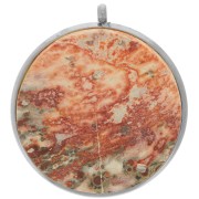 Juego de colgante para cabujón plano de 20 mm - acero inoxidable 303L x1