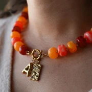 Cierre de acero inoxidable 304L chapado en oro de 15 mm x1