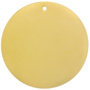 Lentejuela 35 mm - Medalla para grabar - Acero inoxidable Dorado 304 x1|raw }}