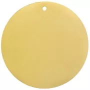 Lentejuela 35 mm - Medalla para grabar - Acero inoxidable Dorado 304 x1