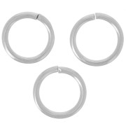 Anillas abiertas 8x1 mm - Plateado x50|raw }}