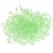 Virutas de Cristal - irregular con resina - Verde claro AB x7g