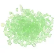 Virutas de Cristal - irregular con resina - Verde claro AB x7g