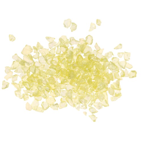 Virutas de Cristal - irregular con resina - Amarillo AB x7g