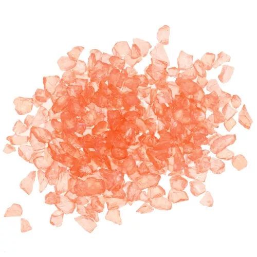 Virutas de Cristal - Brillo irregular de la resina - Salmón AB x7g