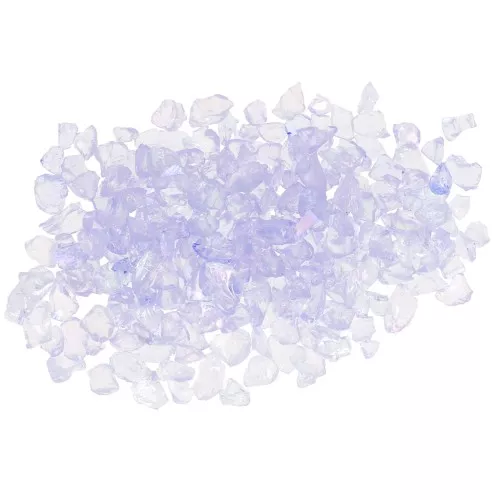 Virutas de cristal - Brillo irregular de la resina - Azul AB x7g