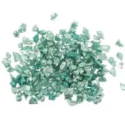 Virutas de cristal - Brillo irregular de la resina - Turquesa metálico x10g