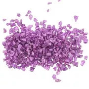 Virutas de cristal - Brillo irregular de la resina - Violeta metálico x10g