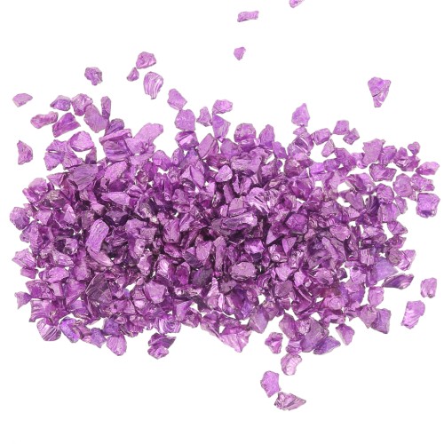 Virutas de cristal - Brillo irregular de la resina - Violeta metálico x10g