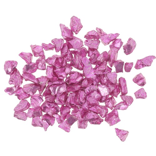 Virutas de cristal - Brillo irregular de la resina - Fucsia metalizado x10g