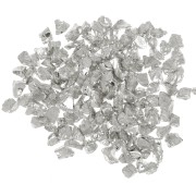 Virutas de cristal - Brillo irregular de la resina - Plata x10g