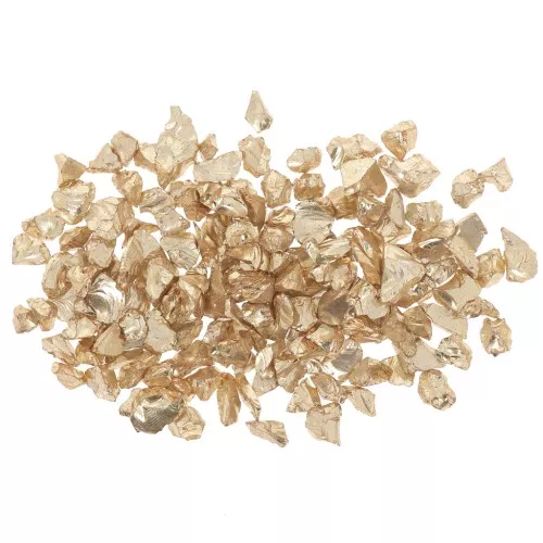 Virutas de cristal - Brillo irregular de la resina - Dorado x10g