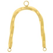 Entrepiezas candelabro en U 31x22 mm - Acero inoxidable 304L Dorado x2