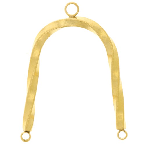 Entrepiezas candelabro en U 31x22 mm - Acero inoxidable 304L Dorado x2