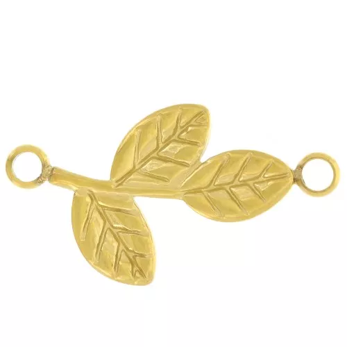 Separadores de hojas 2 anillas - 22x12 mm - Acero inoxidable 316L Dorado x4