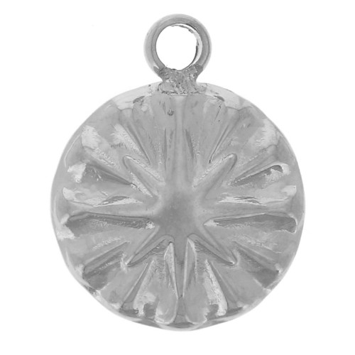 Colgante Estrella del Norte redondo de 7 mm - Acero inoxidable 304L x1