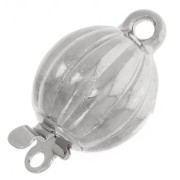 Cierre clip bola estriada 10x16 mm - Rodio x1|raw }}