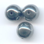 Cuentas redondas 3 mm Jet Hematite x50|raw }}