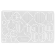 Molde de silicona para hacer colgantes de arco de resina - Transparente x1