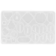 Molde de silicona para hacer colgantes de arco de resina - Transparente x1