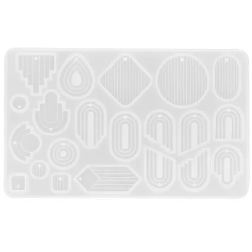 Molde de silicona para hacer colgantes de arco de resina - Transparente x1