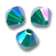 Toupies en cristal PureCrystal 4 mm Emerald AB2X x50