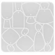 Molde de silicona n°14 para hacer pendientes de resina -Transparente x1