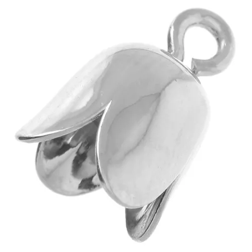 Conchas con anilla 6 mm Plateado x10