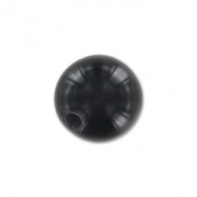 Perladas semi-agujereadas  6 mm Black Onyx x2