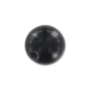 Perladas semi-agujereadas  6 mm Black Onyx x2