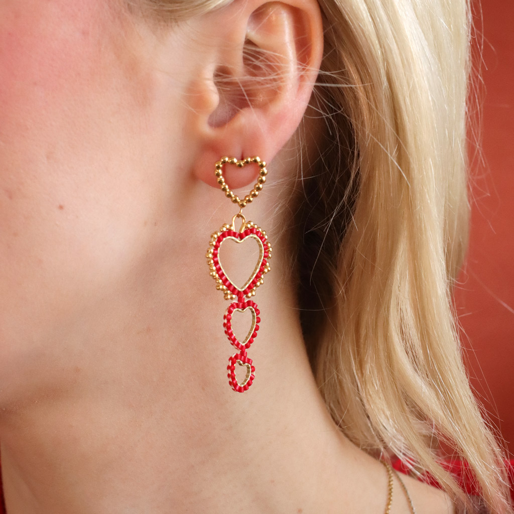 Anilla de corazón para montar y tejer 14x14 mm - Latón bruto x1