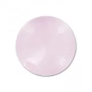 Perladas semi-agujereadas  8 mm Cuarzo Rosa x2