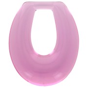 Colgante gota hueca resina transparente 33x27 mm - Grosella negra x1