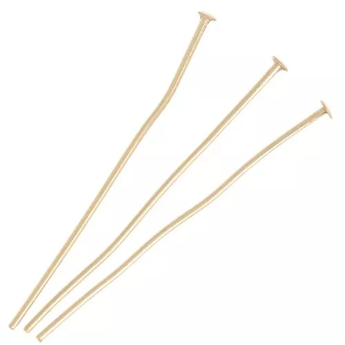 Clavos cabeza plana 38x0,8 mm Dorado x25