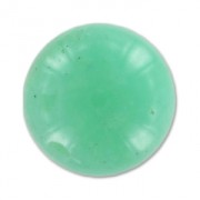 Perladas semi-agujereadas 10 mm Chrysoprase x2
