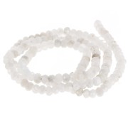 Redondas planas facetadas 4x3 mm Piedra de luna x 35 cm|raw }}