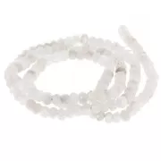 piedra de la luna - Redondas planas facetadas 4x3 mm Piedra de luna x 35 cm Redondas planas facetadas 4x3 mm Piedra de luna x 35 cm