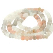 Redondas planas facetadas 4.5 mm Mix Piedra de luna x 35 cm|raw }}