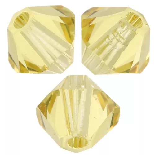 PureCrystal 5328 Peonzas de cristal de 4 mm - Reinventado Dark Jonquil x50