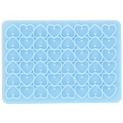Molde de silicona para lentejuelas de corazón - resina epoxi y polvo cerámico