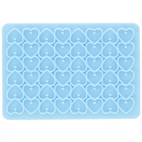 Molde de silicona para lentejuelas de corazón - resina epoxi y polvo cerámico
