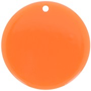 Colgante redondo de acetato transparente de 30 mm - Albaricoque x1