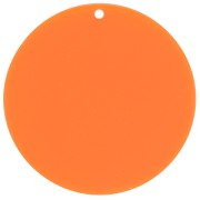 Colgante redondo acrílico transparente 50 mm - Albaricoque x1|raw }}