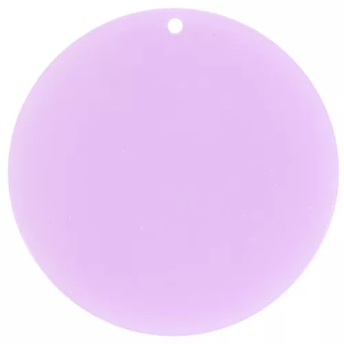 Colgante redondo acrílico transparente 50 mm - Lilac x1