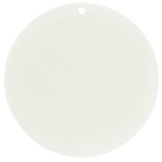 Colgante redondo acrílico transparente 50 mm - Blanco crudo x1|raw }}