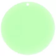 Colgante redondo acrílico transparente 50 mm - Menta x1