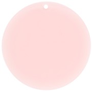 Colgante redondo acrílico transparente 50 mm - Rosa pálido x1|raw }}