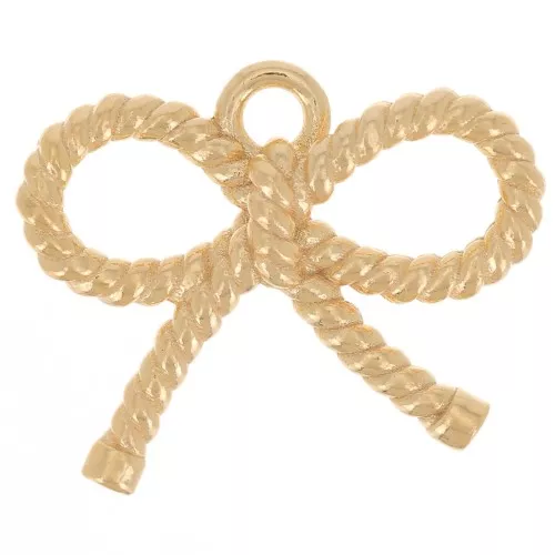 Charm lazo 12x16 mm - Plata 925 Dorado Dorado Fino x1