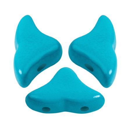 Cuentas de vidrio Helios® de Puca® 6x10mm - La Divine Aqua x10g