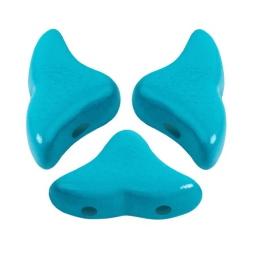 Cuentas de vidrio Helios® de Puca® 6x10mm - La Divine Aqua x10g